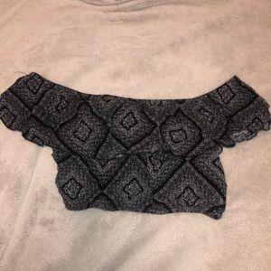 Off the shoulder crop top